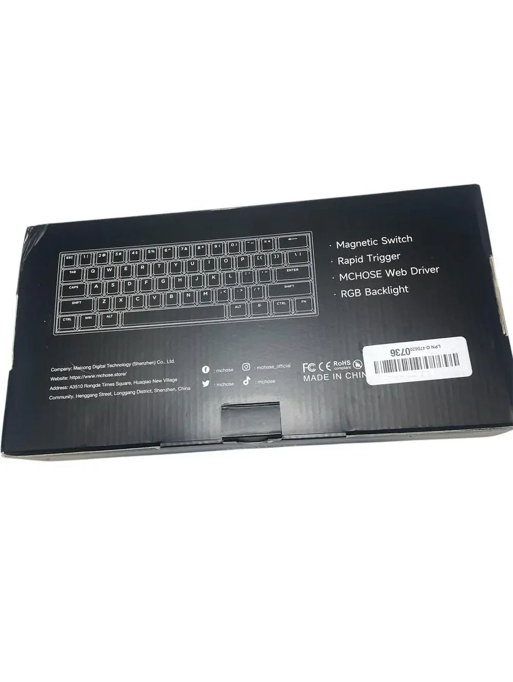 MCHOSE ACE 60 PRO 60% Magnetic Switch Rapid Trigger Mechanical Gaming Keyboard